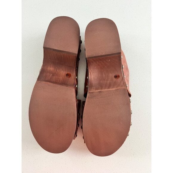 KELSI DAGGER BROOKLYN Sprinter brown leather Slide Sandal size 8.5 - Picture 7 of 8